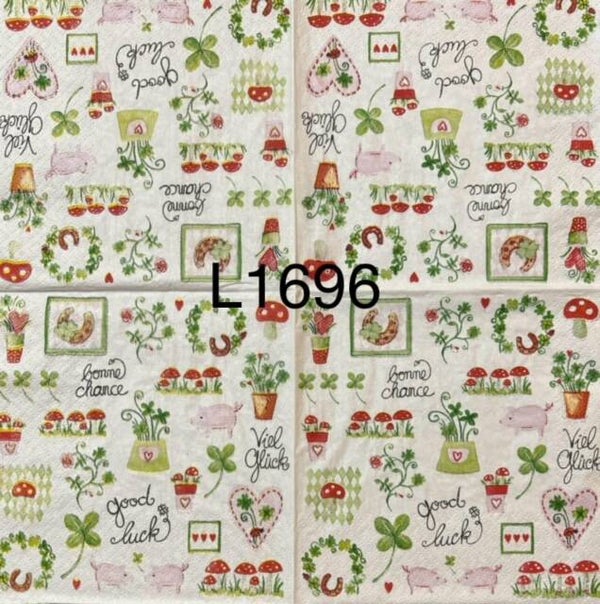 St. Patricks Day (L1696) - Clovers, Mushrooms, Pigs, Horseshoes