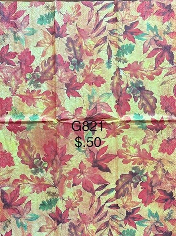 Fall (G821) - Fall Leaves Background