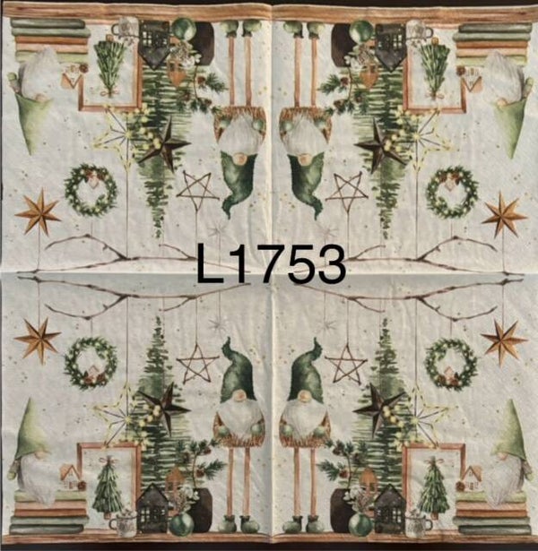 Gnomes (L1753) - Noel au Naturel (Gnomes by Tree, Natural)