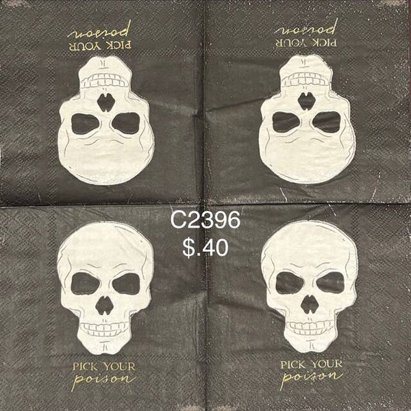 Halloween (C2396) - Skull Face "Pick Your Poison"