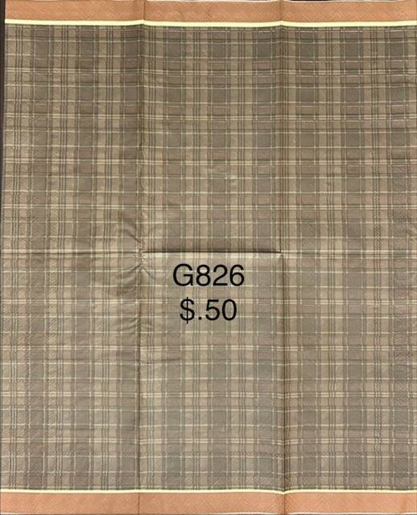 Design (G826) - Shades of Brown Checks