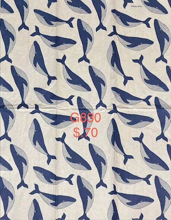Beach (G830) - Whales Background