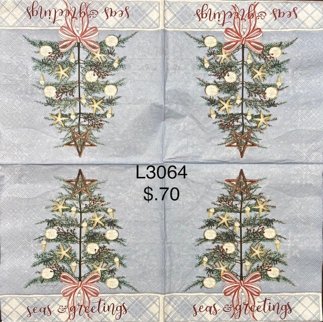 Christmas (L3064) - Seas & Greetings Christmas Tree with Shells