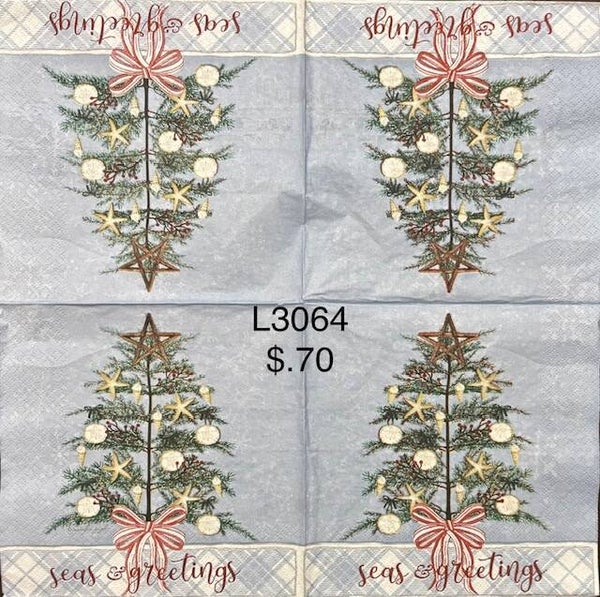 Christmas (L3064) - Seas & Greetings Christmas Tree with Shells
