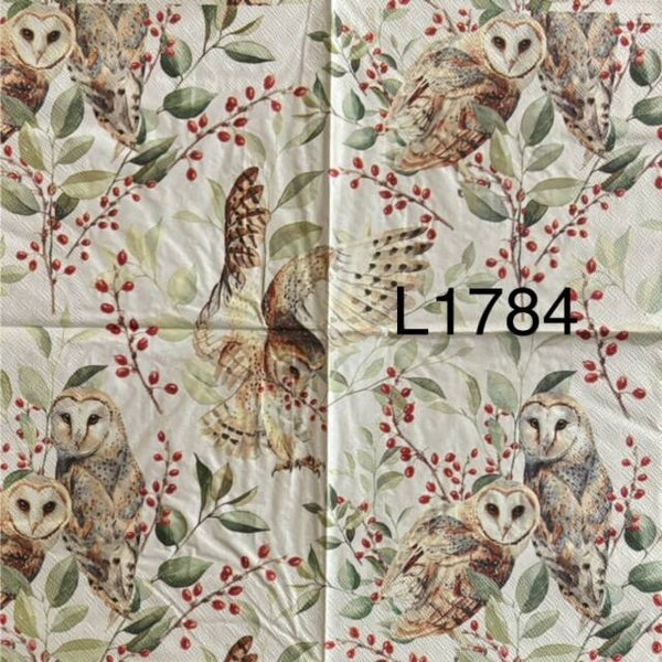 Winter (L1784) - Owls on Branches