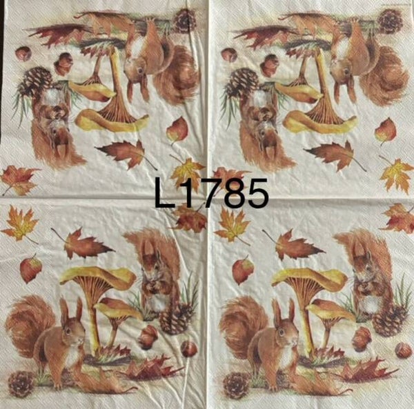 Animals (L1785) - Squirrels with Acorns