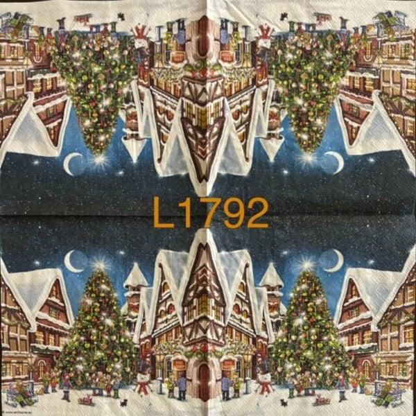 Christmas (L1792) - Village Scene