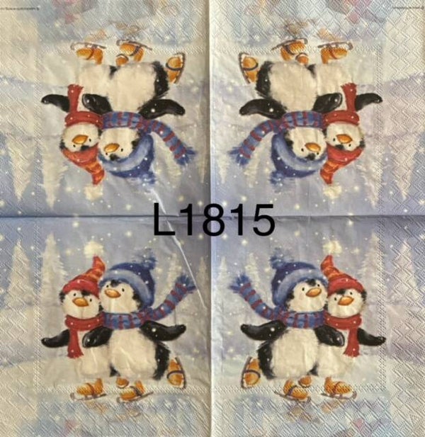 Winter (L1815) - Penguin Couple Skating