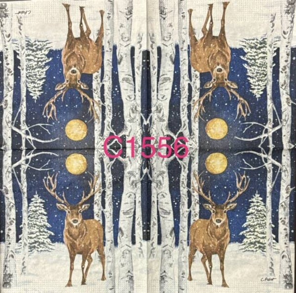 Deer (C1556) - Winter Stag Deer