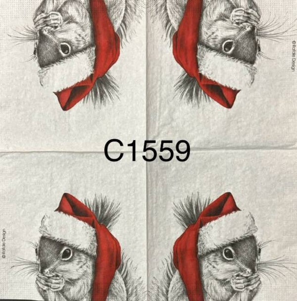 Christmas (C1559) - Ralf Red Hat Squirrel