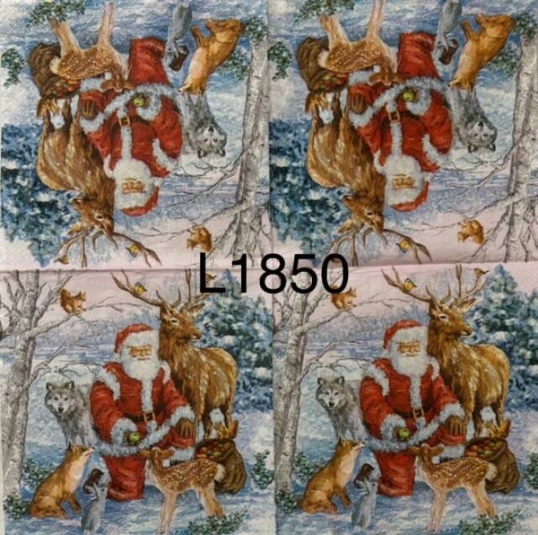 Christmas (L1850) - Santa and Animals