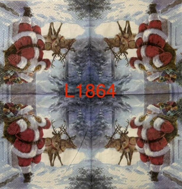 Christmas (L1864) - Santa with Reindeer