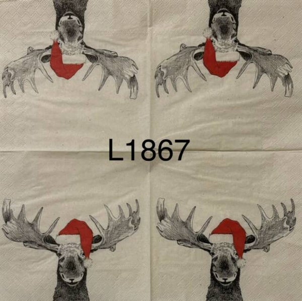 Christmas (L1867) - Funny Christmas Moose
