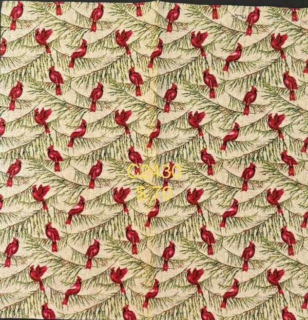 Christmas (C2430) - Cardinals Sitting on Branches