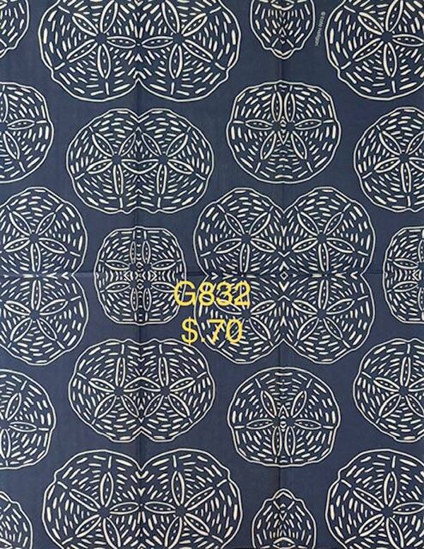 Beach (G832) - Blue and White Sand Dollars