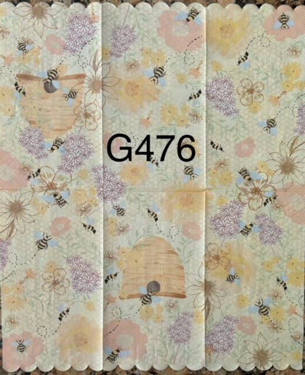 Bees (G476) - Honeycomb and Bees