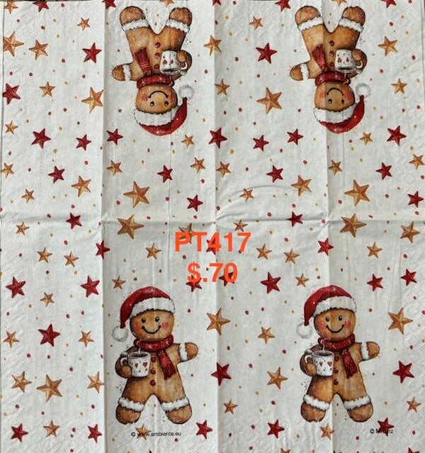 Christmas (PT417) - Gingerbread Person and Stars