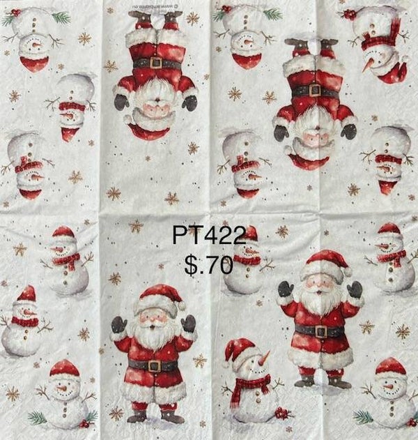 Christmas (PT422) - Santa with Snowmen