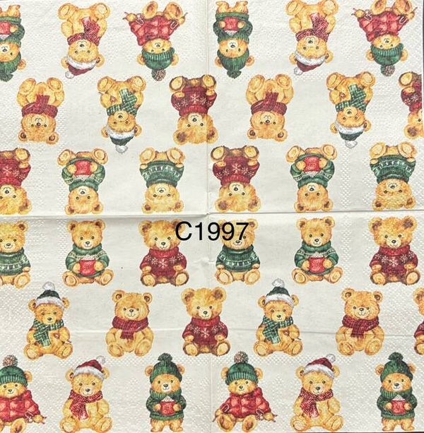Christmas (C1997) - Teddy Bear Wallpaper