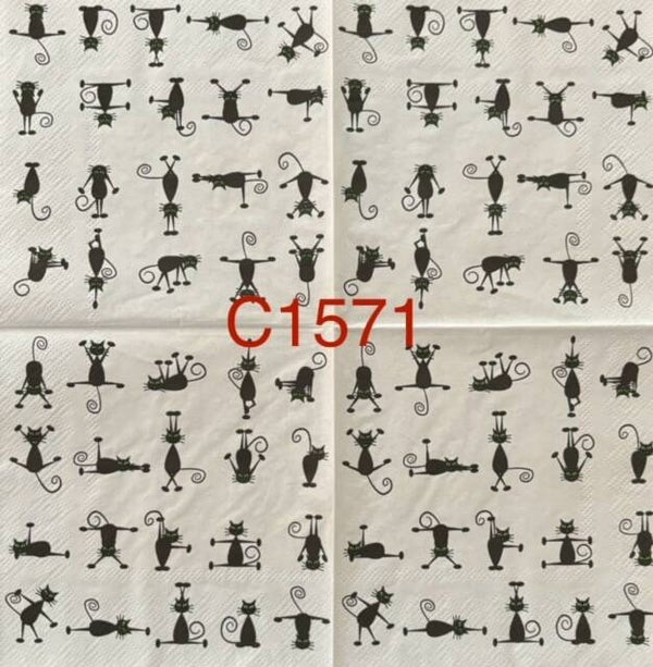 Cats (C1571) - Black Cat Yoga