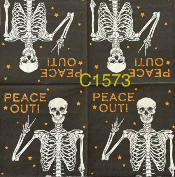Halloween (C1573) - Peace Out Skeleton