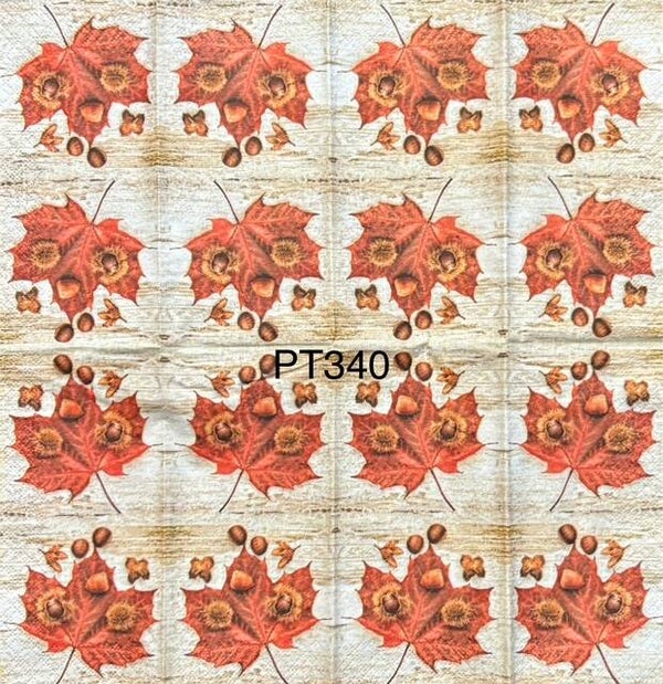 Fall (PT340) - Fall Leaf with Acorns On Top