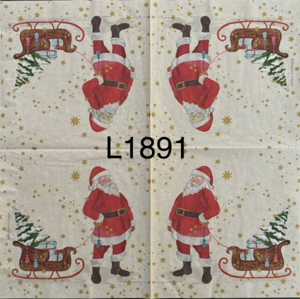 Christmas (L1891) - Santa with Sled