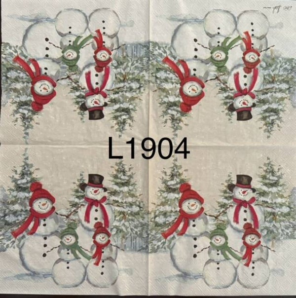 Christmas (L1904) - Snowman Family