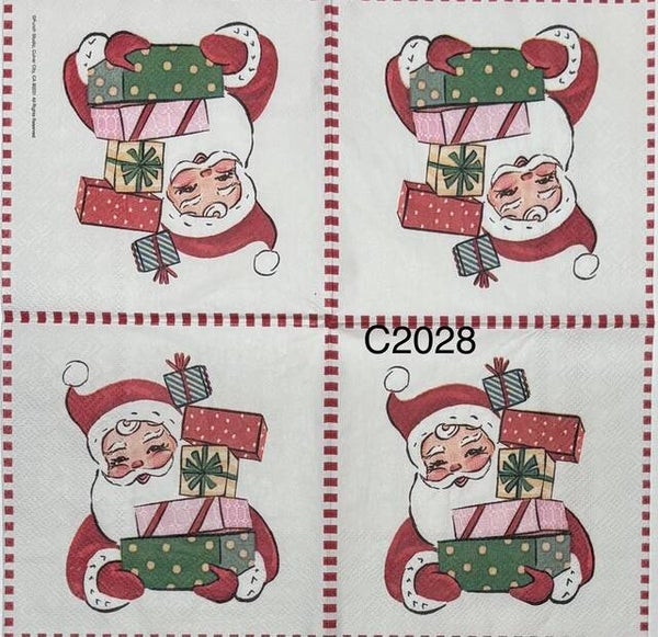 Christmas (C2028) - Santa Holding Presents