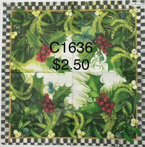 Mackenzie Child (C1636) - Holly and Berries