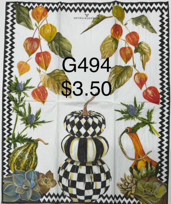 Mackenzie Child (G494) - Autumn Naturals Stacked Pumpkin