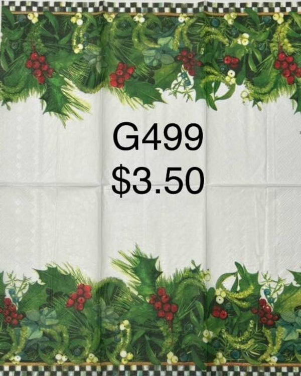 Mackenzie Child (G499) - Holly and Berries