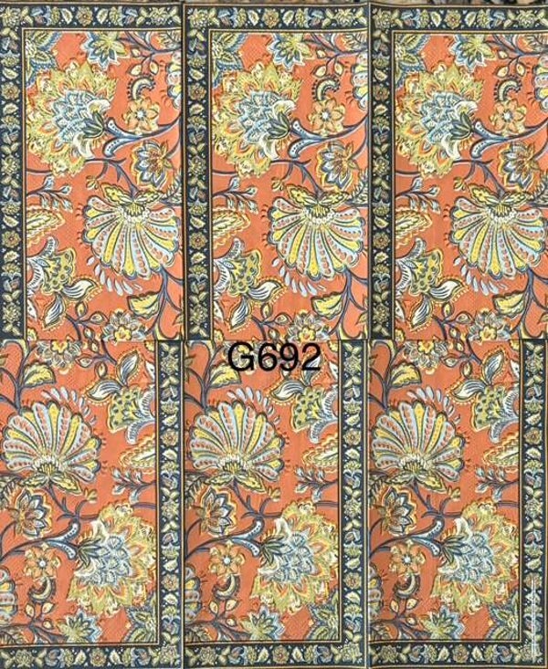 Flowers (G692) - Yellow, Blue, Orange Flowers