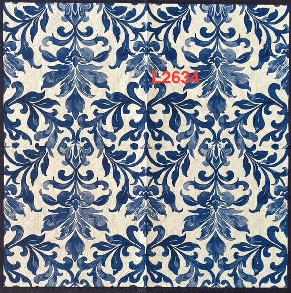 Designs (L2634) - Blue and White Batik Pattern
