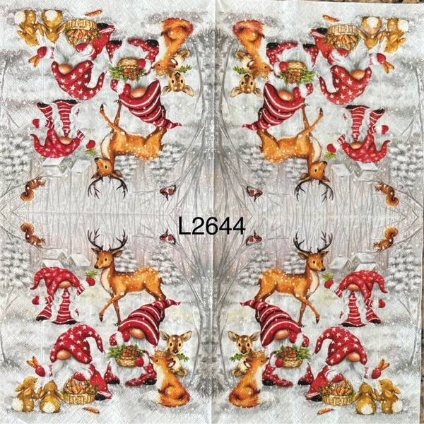 Gnomes (L2644) - Gnomes with Winter Friends