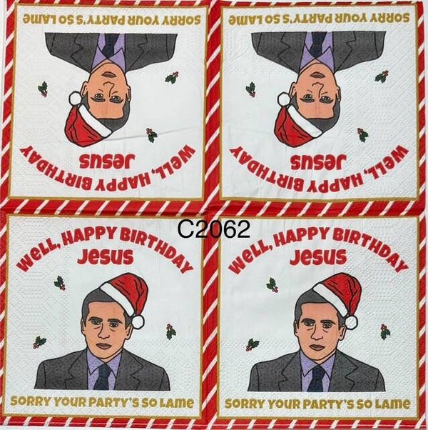 Christmas (C2062) - Michael Scott Well, Happy Birthday Jesus, Sorry Your Party's So Lame
