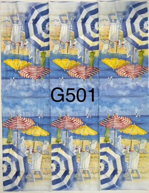 Beach (G501) - Umbrellas and Chairs
