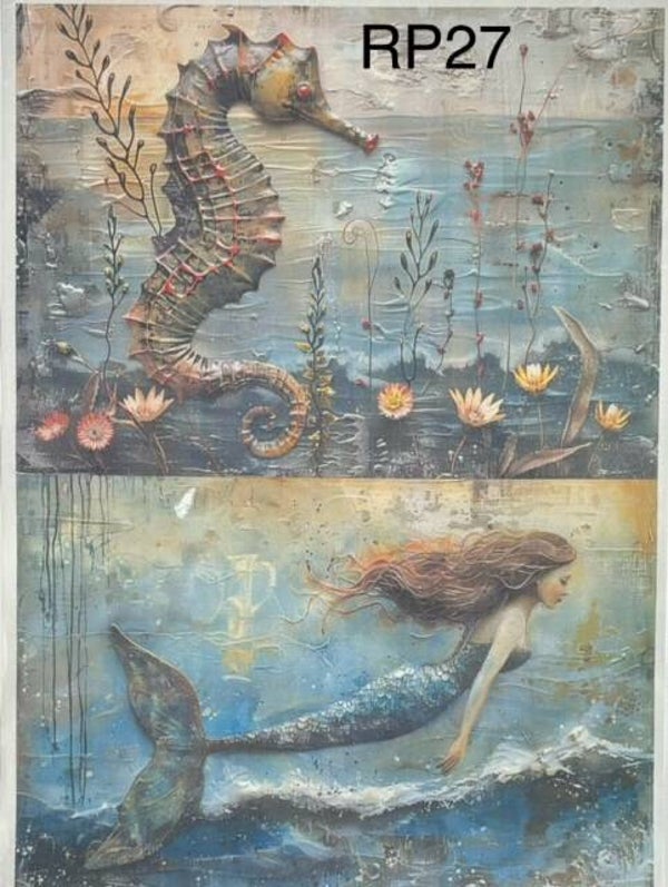 Beach (RP27) - Seahorse and Mermaid