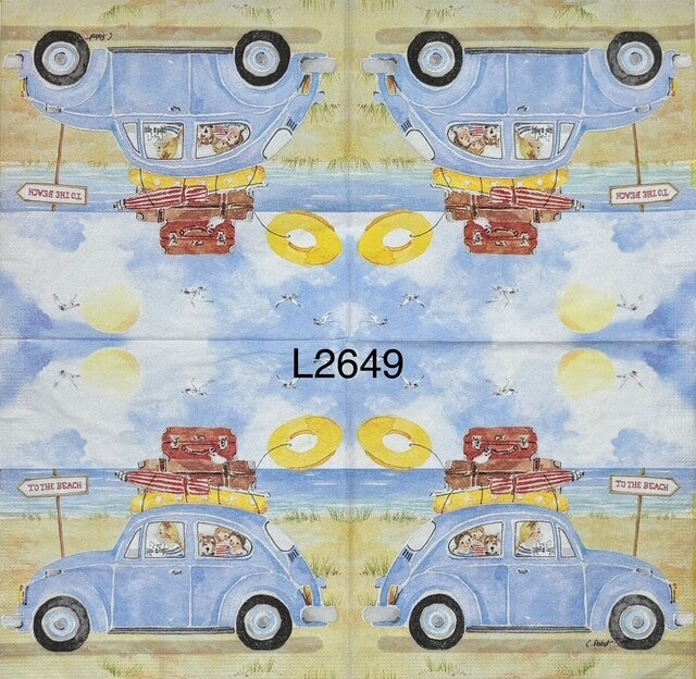 Beach (L2649) - To the Beach in a Volkswagen