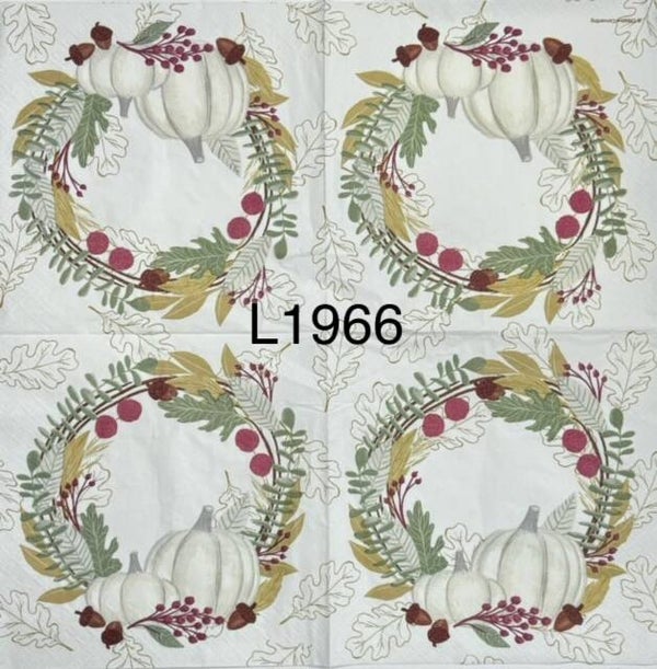 Fall (L1966) - Pumpkins in a Wreath