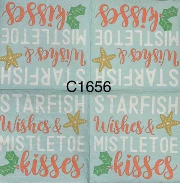 Christmas (C1656) - Starfish Wishes & Mistletoe Kisses