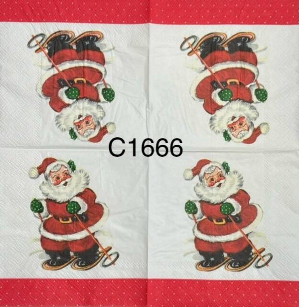 Christmas (C1666) - Santa Skiing