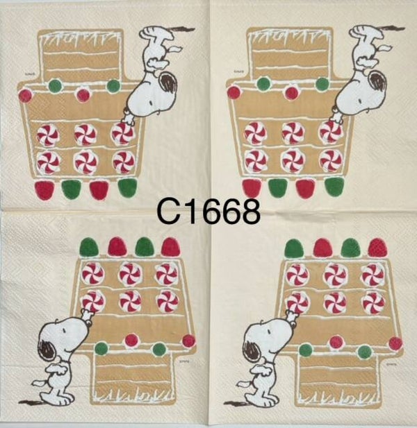 Snoopy (C1668) - Snoopy Decorating Dog House