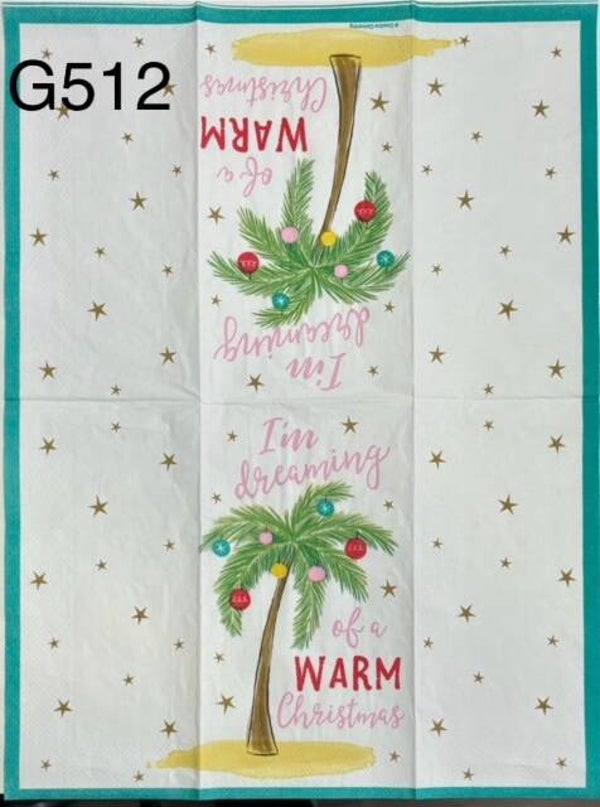Christmas (G512) - I'm Dreaming of a Warm Christmas Palm Tree