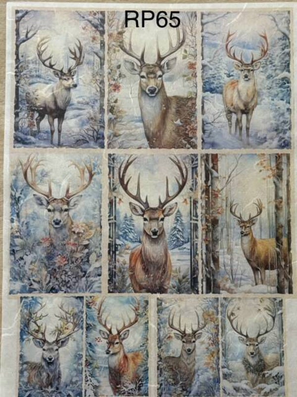 Winter (RP65) - Deer (Buck) for Tags/Bookmarks