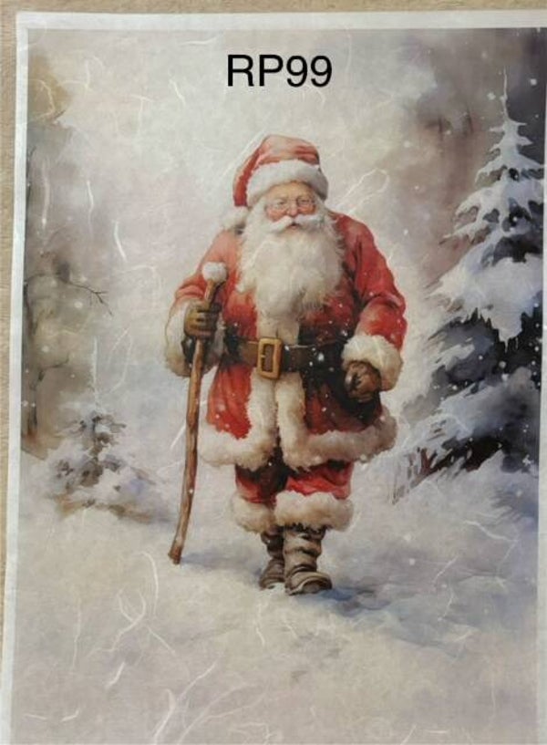 Christmas (RP99) - Santa Walking Through Snow