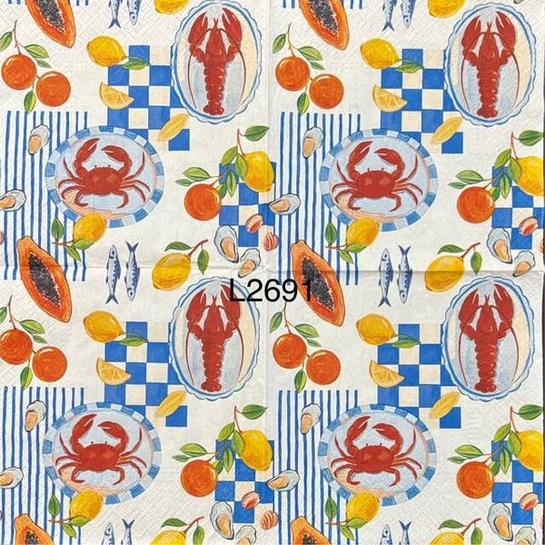 Food (L2691) - Lobster and Crab with Lemons and Oranges