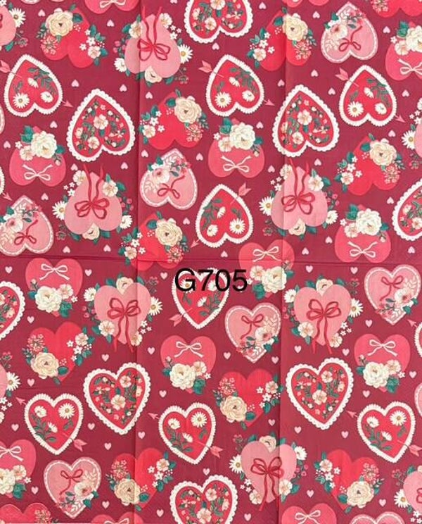 Valentines Day (G705) - Hearts with Flowers Wallpaper