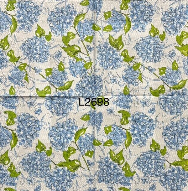 Flowers (L2698) - Blue Hydrangaes Wallpaper