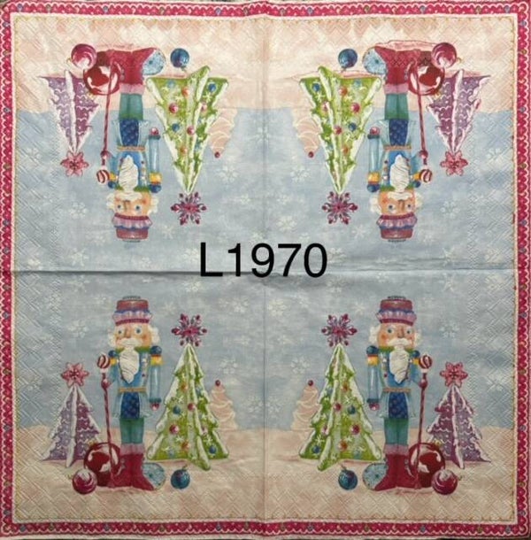 Christmas (L1970) - Pink Nutcracker and Trees